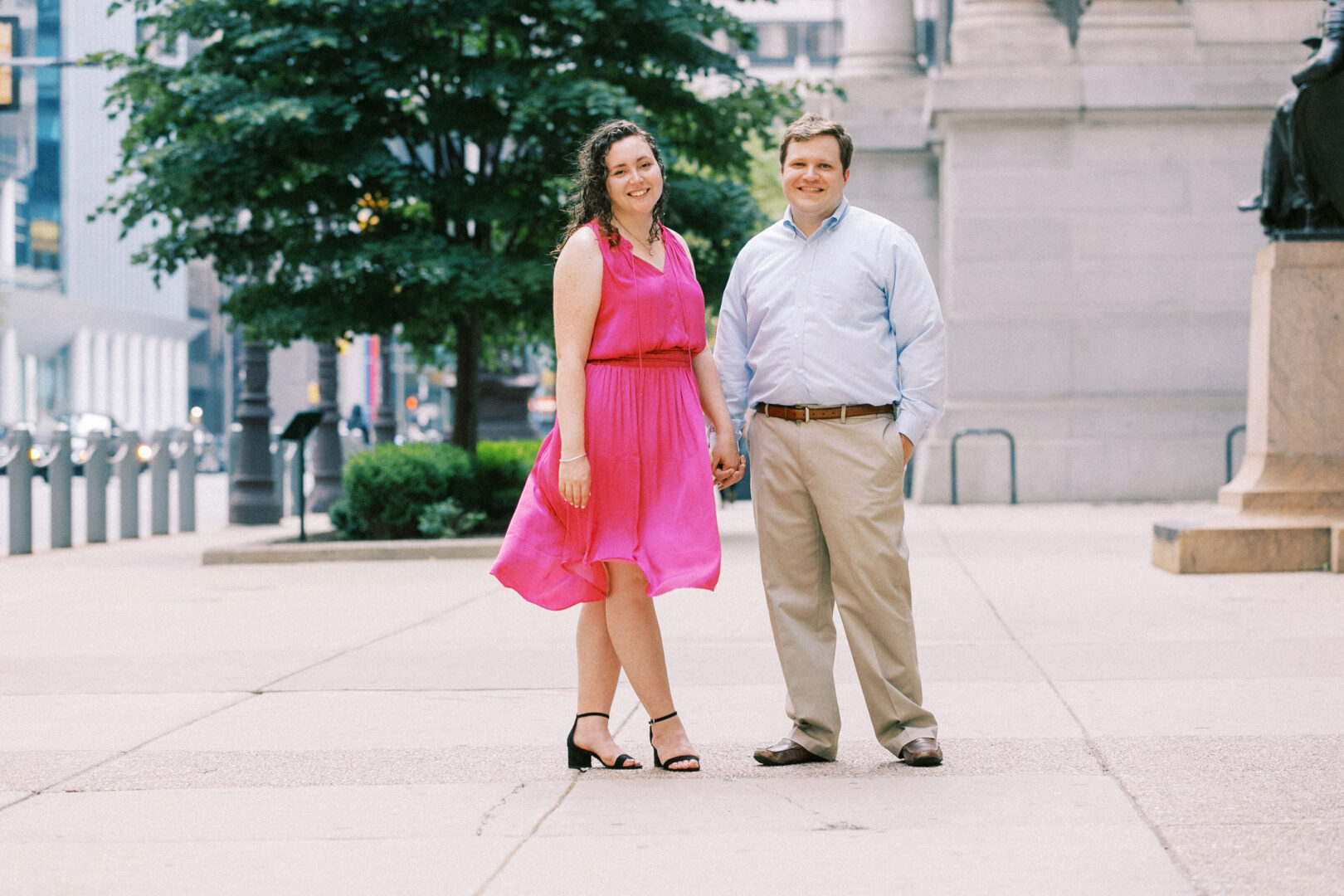 Philadelphia City Hall Engagement Photo