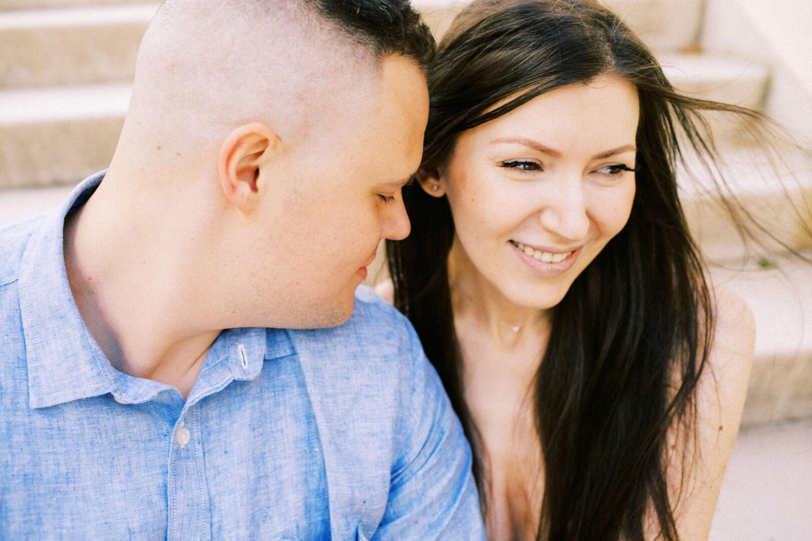 Engagement photography session at Longwood Gardens