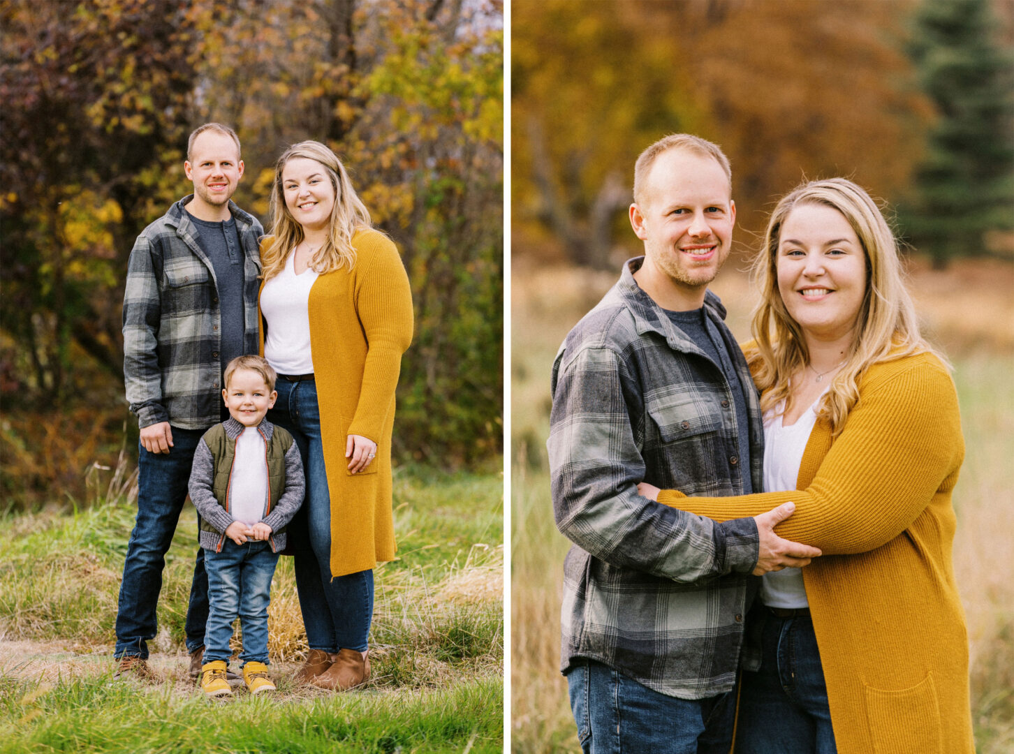 A family smiles for a photo in Philadelphia