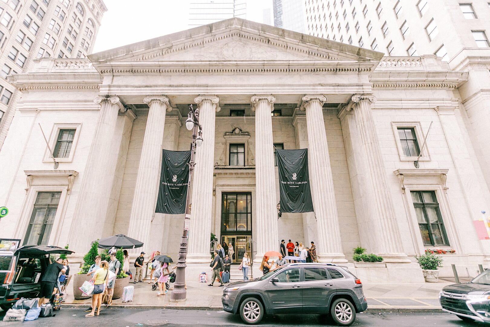 The Ritz-Carlton on an overcast modern wedding day in Philadelphia by Two17 Photo & Cinema