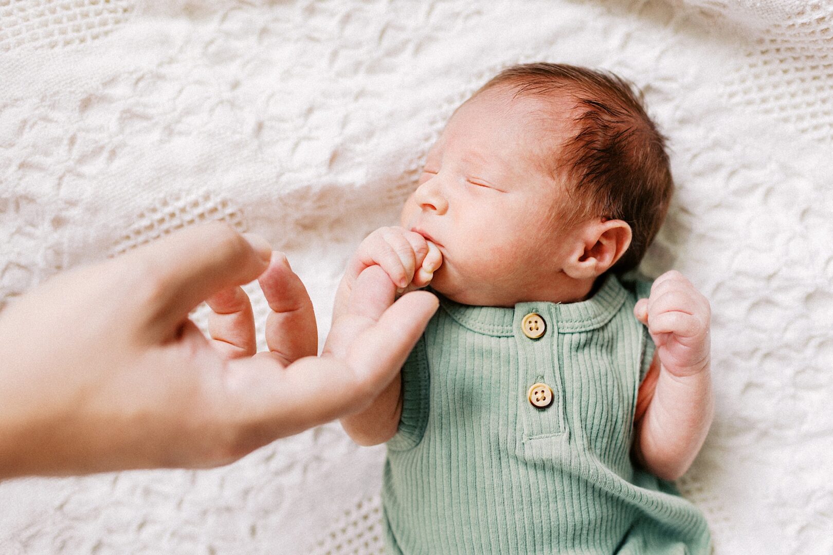 newborn baby boy lifestyle photos in a Bucks County home. 